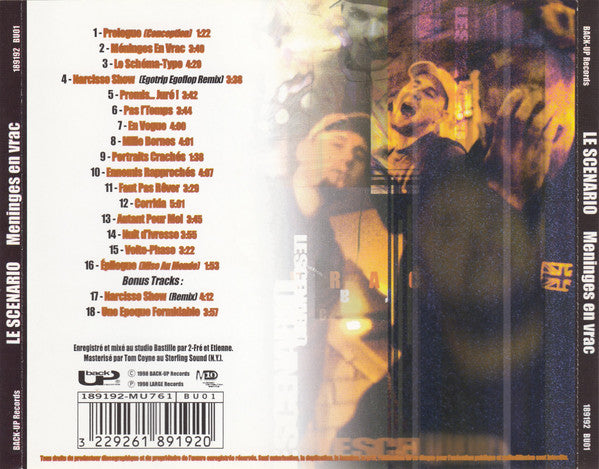 Le Scenario : Méninges En Vrac (CD, Album)