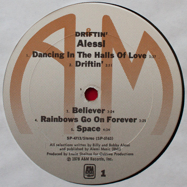 Alessi : Driftin' (LP, Album)