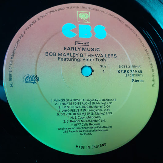 Bob Marley & The Wailers Featuring Peter Tosh : Early Music (LP, Comp)