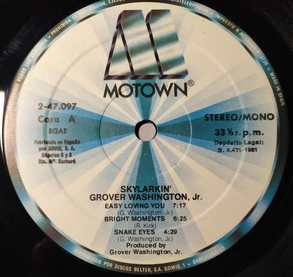 Grover Washington, Jr. : Skylarkin' (LP, Album, RE)
