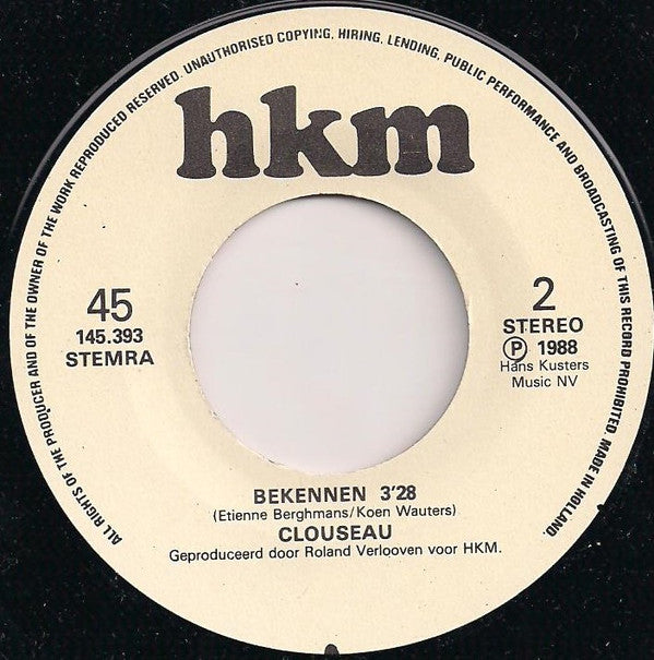 Clouseau : Alleen Met Jou (7", Single)