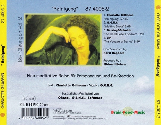 Charlotte Gillmann : Be-Rührungen Vol. 2: Reinigung... (CD, Album)