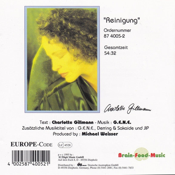 Charlotte Gillmann : Be-Rührungen Vol. 2: Reinigung... (CD, Album)