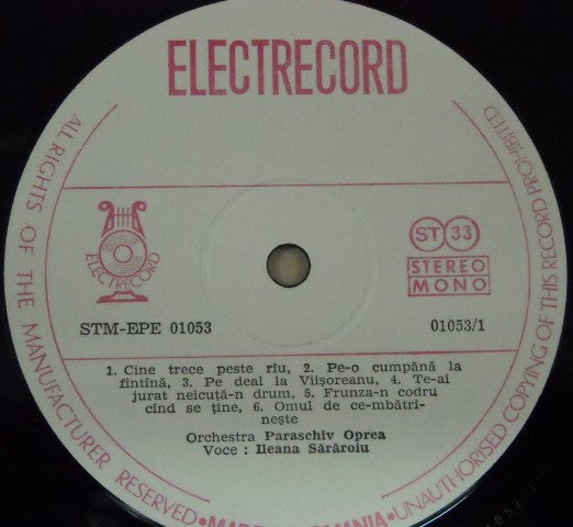 Ileana Sărăroiu : Ileana Sărăroiu ‎ (LP, Album)