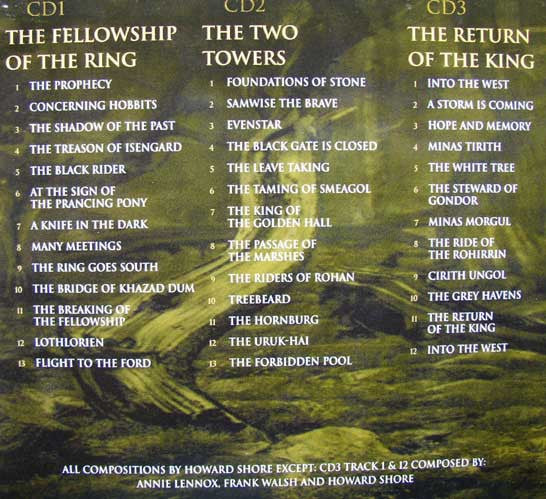 Howard Shore : The Lord Of The Rings: The Trilogy (3xCD, Comp + Box)
