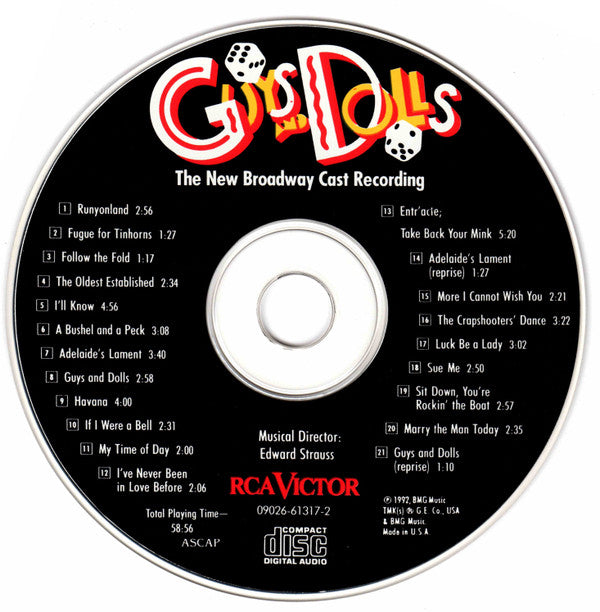 "Guys And Dolls" New Broadway Cast : Guys And Dolls (CD, Album)