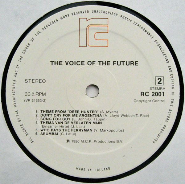 The Voice Of The Future : The Voice Of The Future (LP, Album, Gat)
