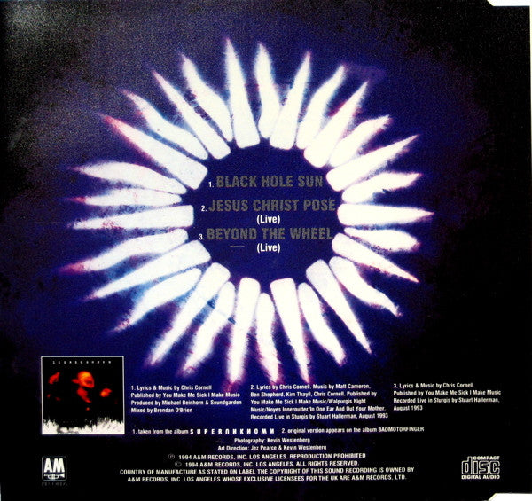 Soundgarden : Black Hole Sun (CD, Maxi, Par)