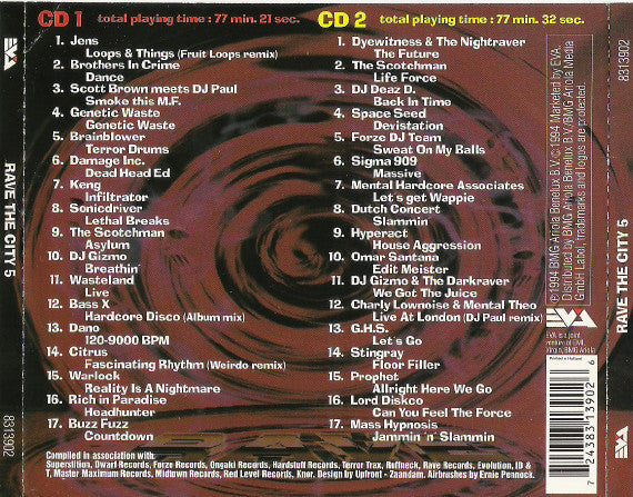Various : Rave The City V (2xCD, Comp)