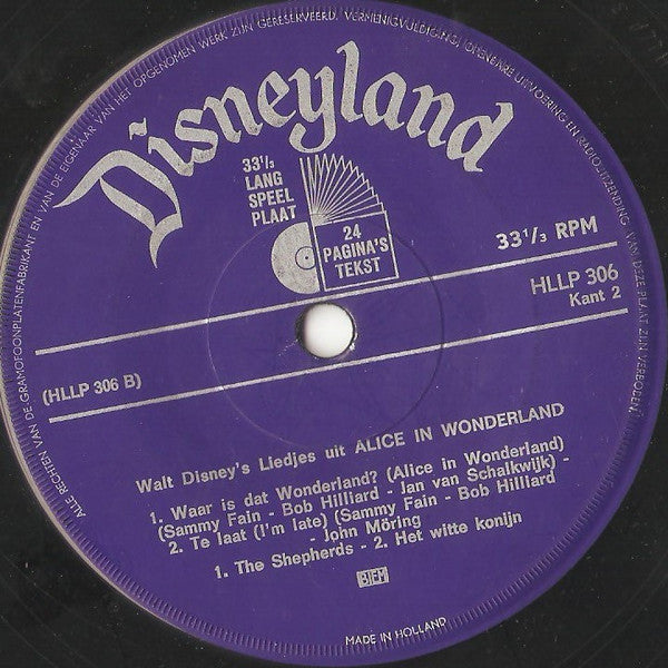 Piet Ekel : Het Verhaal Van Alice In Wonderland (7")