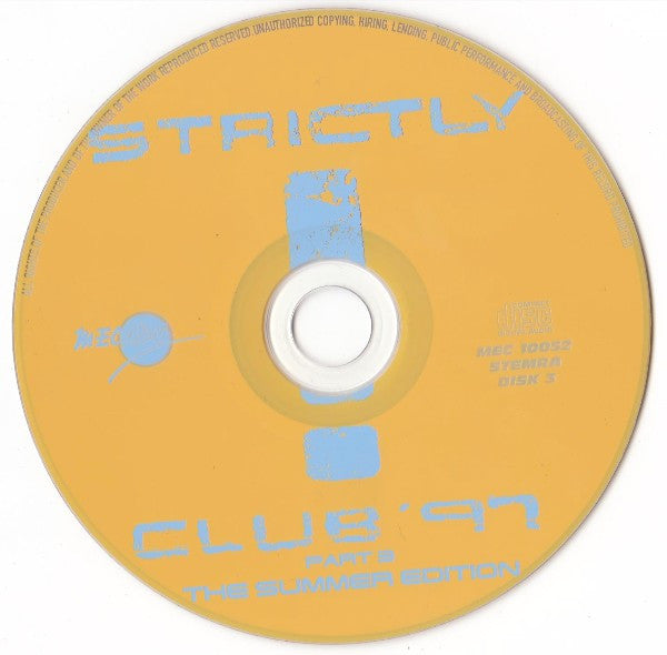 Various : Strictly Club '97 Part 3 (The Summer Edition) (2xCD, Comp + CD, Mixed)
