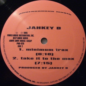 Jahkey B : Underground Music (12")