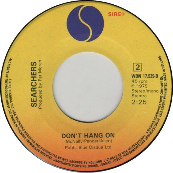 The Searchers : Hearts In Her Eyes (7", Single)