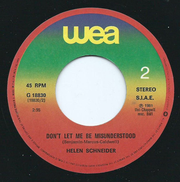 Helen Schneider : Rock'N Roll Gypsy (7")