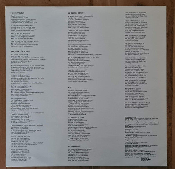 De Snaar : Plaza (LP, Album)