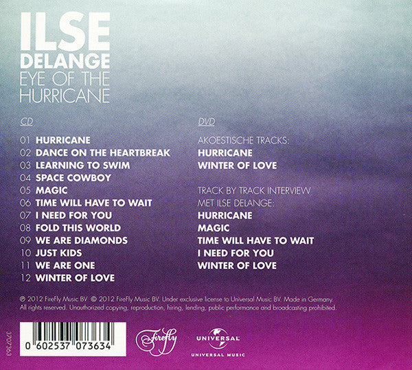 Ilse DeLange : Eye Of The Hurricane (CD, Album + DVD + Dlx)
