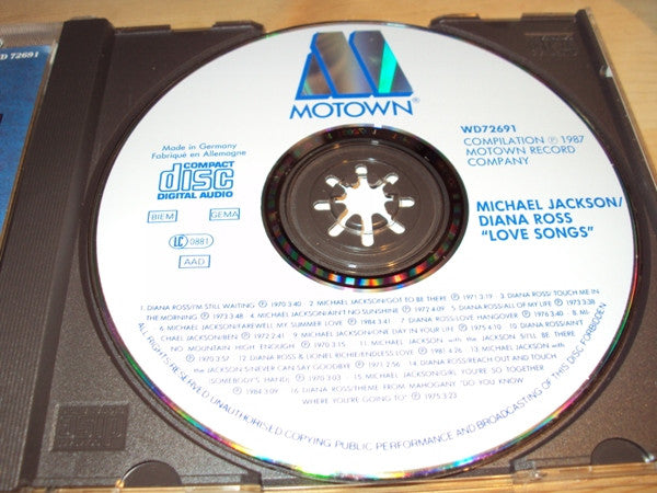Michael Jackson / Diana Ross : Love Songs (CD, Comp)