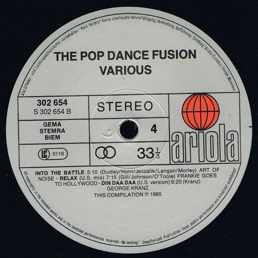 Various : The Pop Dance Fusion (2xLP, Comp, Gat)