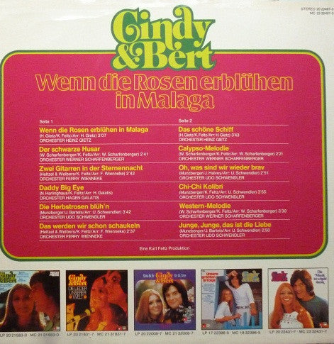 Cindy & Bert : Wenn Die Rosen Erblühen In Malaga (LP, Album)