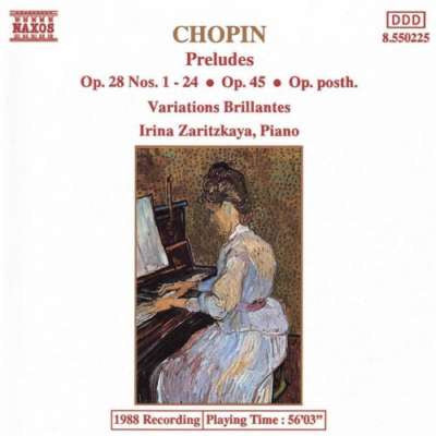 Frédéric Chopin, Irina Zaritzkaya : Preludes / Variations Brilliantes (CD)
