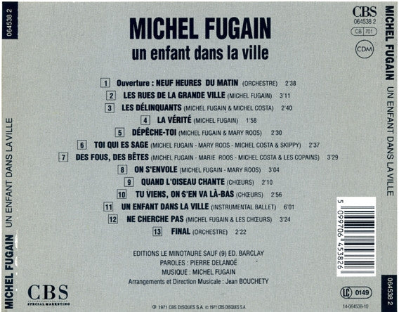 Michel Fugain : Un Enfant Dans La Ville (CD, Album, RE)