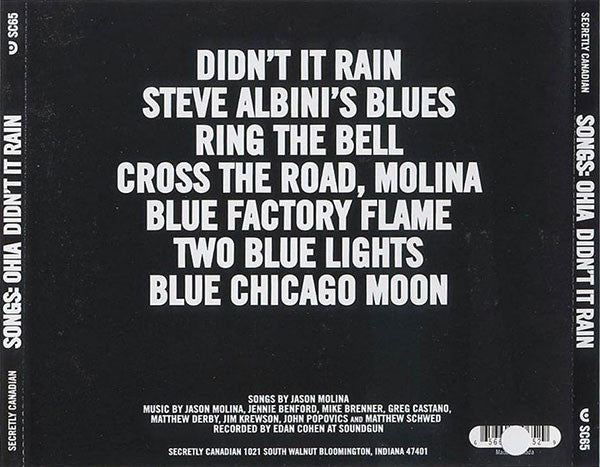 Songs: Ohia : Didn't It Rain (CD, Album)