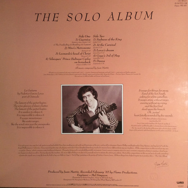 Juan Martin : The Solo Album (LP, Album)