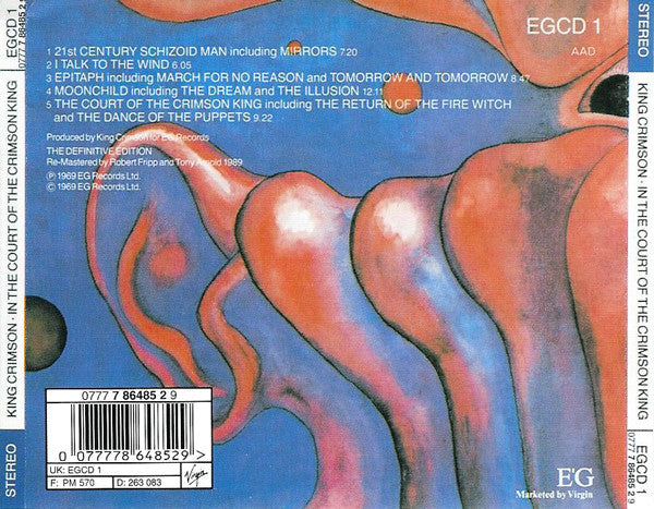 King Crimson : In The Court Of The Crimson King (CD, Album, RE, RM)