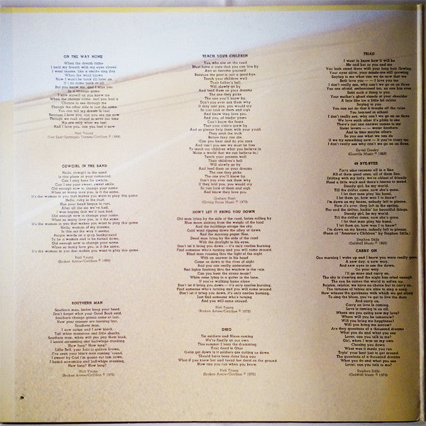 Crosby, Stills, Nash & Young : 4 Way Street (2xLP, Album, RE, Gat)