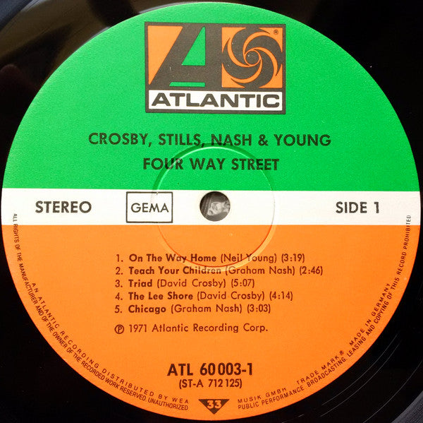 Crosby, Stills, Nash & Young : 4 Way Street (2xLP, Album, RE, Gat)