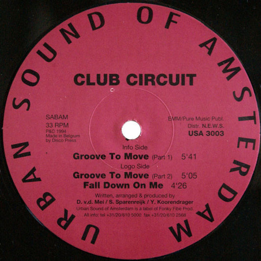 Club Circuit : Groove To Move (12")