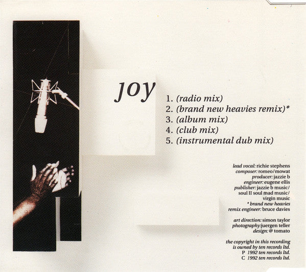 Soul II Soul : Joy (CD, Single)