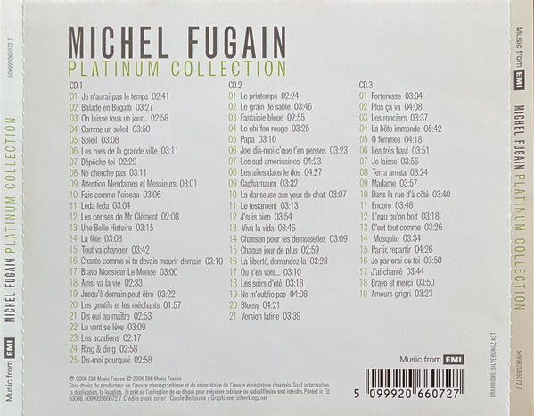 Michel Fugain : Platinum Collection (3xCD, Comp)