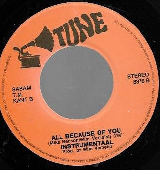 Superstitious : All Because Of You  (7")