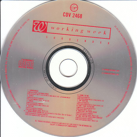 Working Week : Surrender (CD, Album)