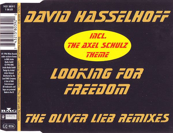 David Hasselhoff : Looking For Freedom (The Oliver Lieb Remixes) (CD, Maxi)