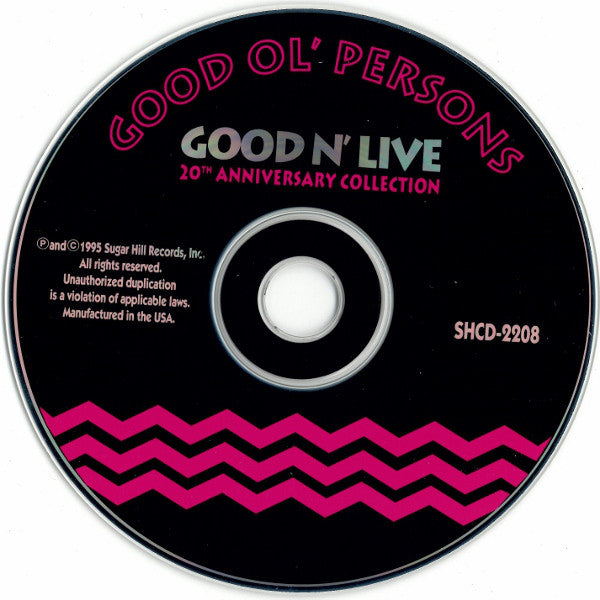 Good Ol' Persons : Good N' Live (20th Anniversary Collection) (CD, Comp)
