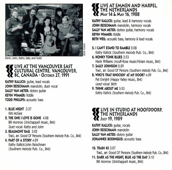 Good Ol' Persons : Good N' Live (20th Anniversary Collection) (CD, Comp)
