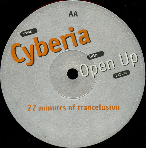 Cyberia (3) : Open Up (12")