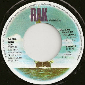 Smokie : Babe It's Up To You  (7", Single)