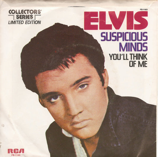 Elvis Presley : Suspicious Minds (7", Single, Mono, Ltd, RE)