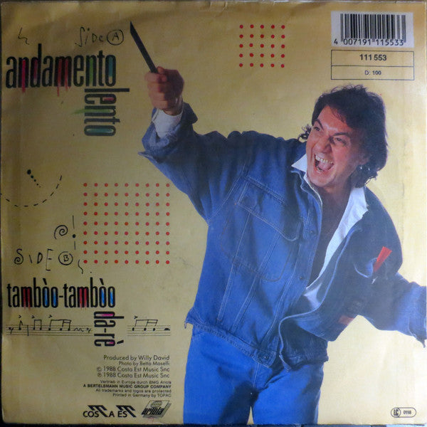 Tullio De Piscopo : Andamento Lento (7", Single)