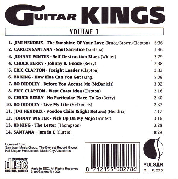 Various : Guitar Kings Volume 1 (CD, Comp)