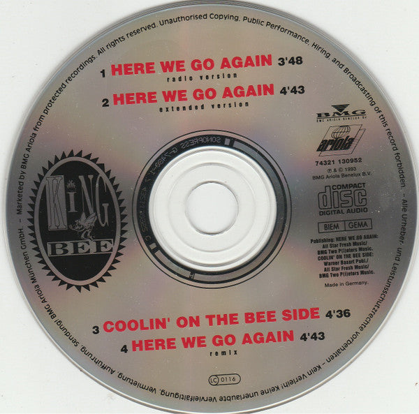 King Bee : Here We Go Again (CD, Maxi)