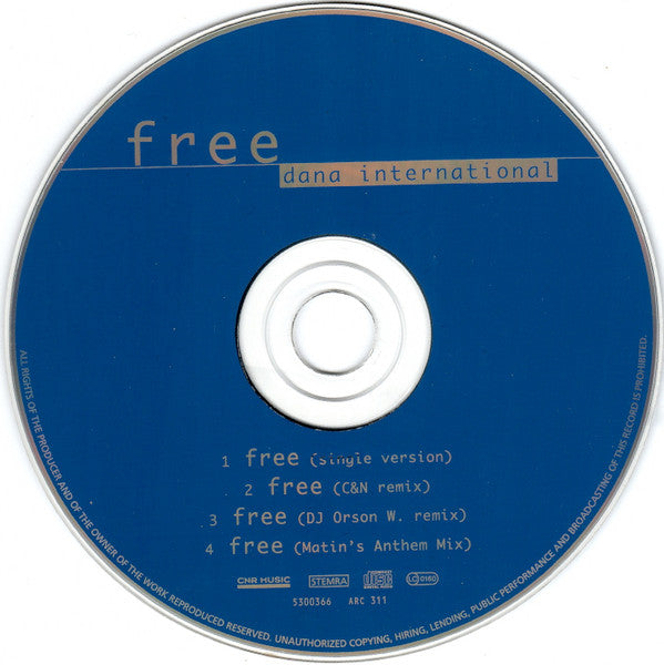 Dana International : Free (CD, Maxi)