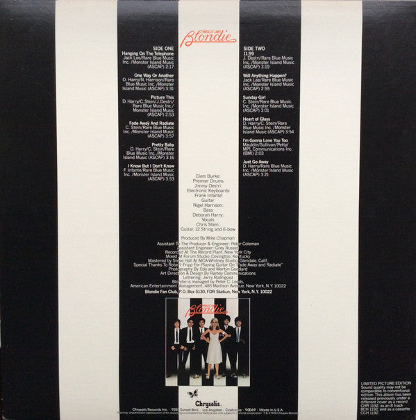 Blondie : Parallel Lines (LP, Album, Ltd, Pic)