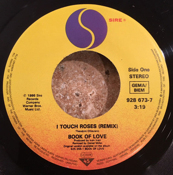 Book Of Love : I Touch Roses (Remix) (7", Single)
