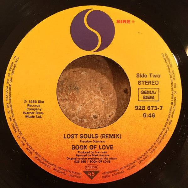 Book Of Love : I Touch Roses (Remix) (7", Single)