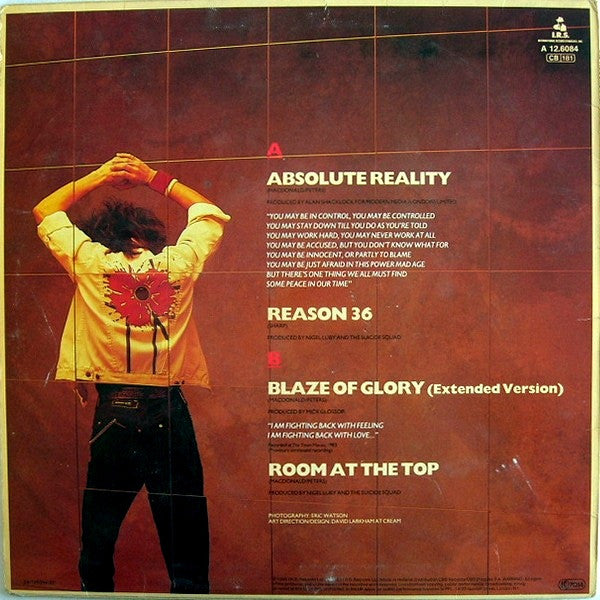 The Alarm : Absolute Reality (12", Maxi)