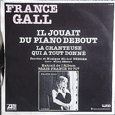 France Gall : Il Jouait Du Piano Debout (7", Single)